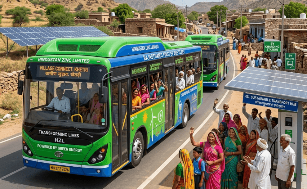 Hindustan Zinc’s EV Fleet Powers Green Mobility in Rural India